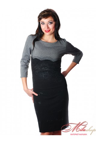 Женское платье из плотного трикотажа